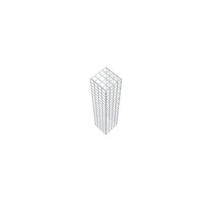 Monteret gabion type 4 100 cm x 20 cm x 20 cm (L x H x D), maskestørrelse 5 cm x 5 cm, C-ring