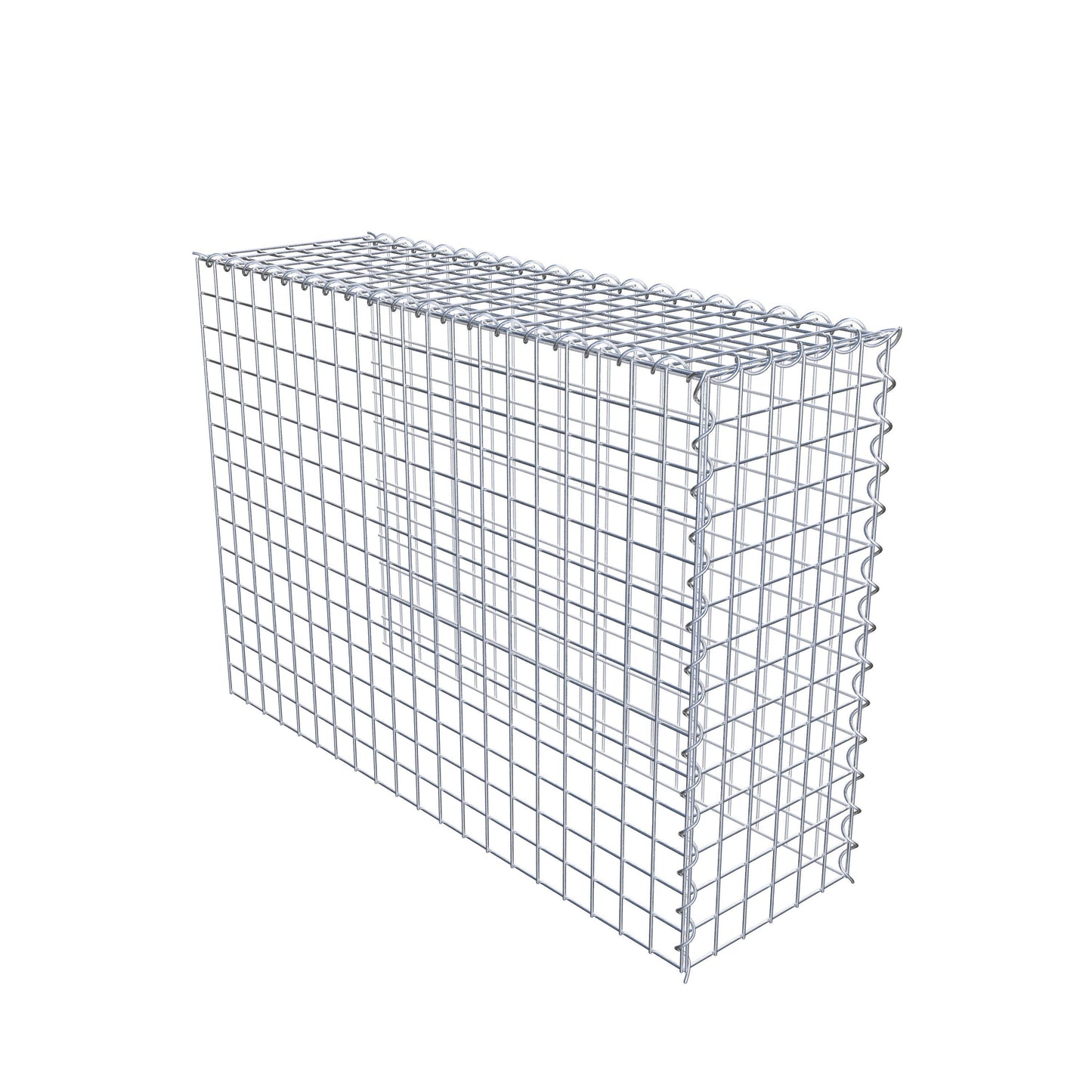 Gabbione aggiuntivo tipo 4 100 cm x 70 cm x 30 cm (L x H x P), dimensione maglia 5 cm x 5 cm, a spirale