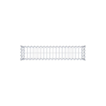 Set van 2 schanskorven 100 cm x 30 cm x 20 cm (L x H x D), maaswijdte 5 x 10 cm, spiraalvormig