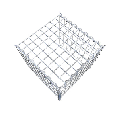 Opvokset gabion type 4 40 cm x 40 cm x 40 cm (L x H x D), maskestørrelse 5 cm x 10 cm, spiral