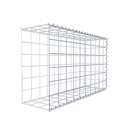 Opvokset gabion type 2 100 cm x 60 cm x 30 cm (L x H x D), maskestørrelse 10 cm x 10 cm, spiral