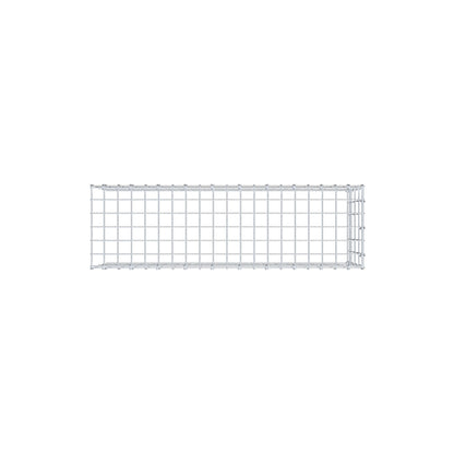 Typ 4 påbyggnadsgabion 100 cm x 40 cm x 30 cm (L x H x D), maskstorlek 5 cm x 10 cm, C-ring