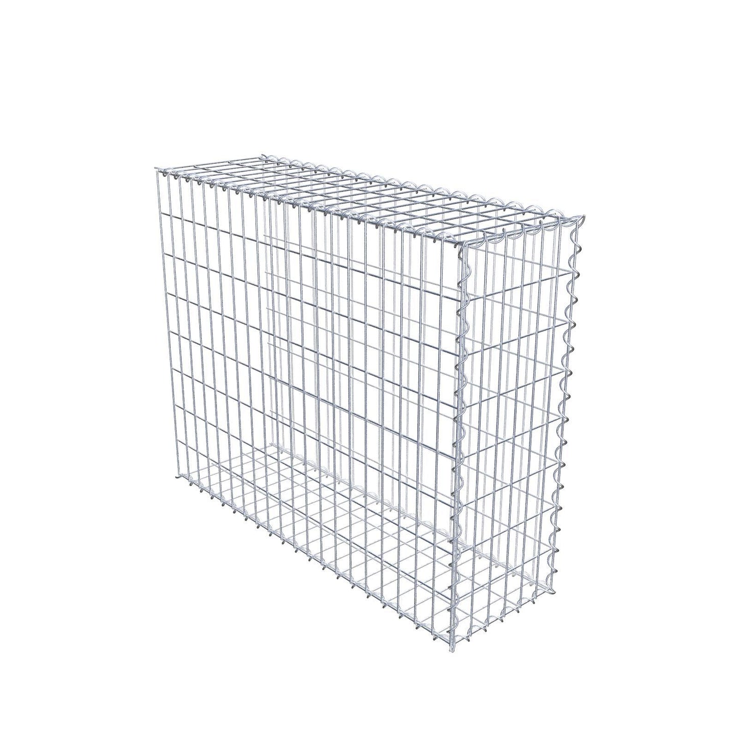 Påväxt gabion typ 2 100 cm x 80 cm x 30 cm (L x H x D), maskstorlek 5 cm x 10 cm, spiral