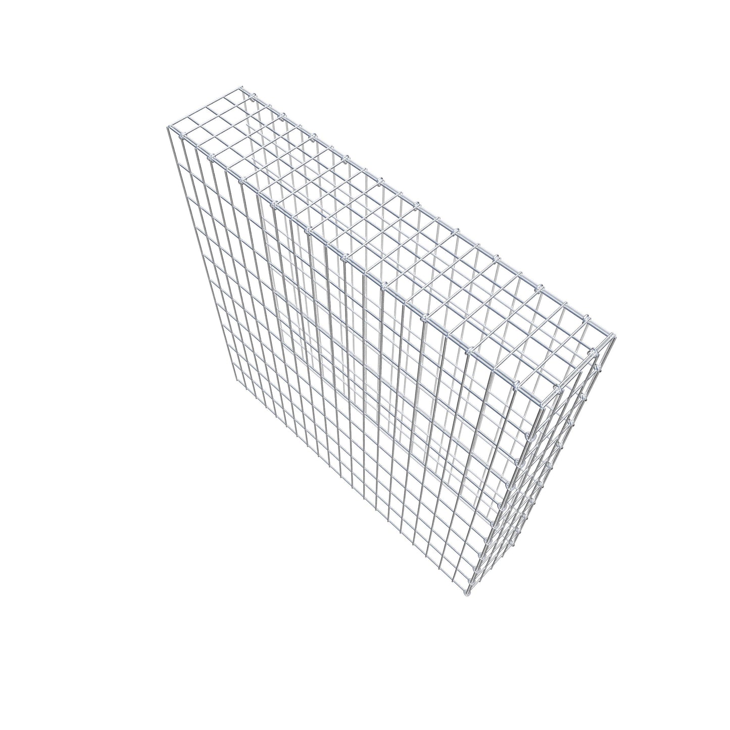 Extra gabion typ 4 100 cm x 100 cm x 20 cm (L x H x D), maskstorlek 5 cm x 10 cm, C-ring