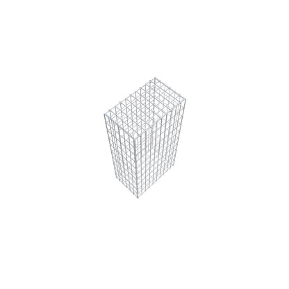 Gabião 100 cm x 30 cm x 50 cm (C x A x P), malhagem 5 cm x 10 cm, anel C