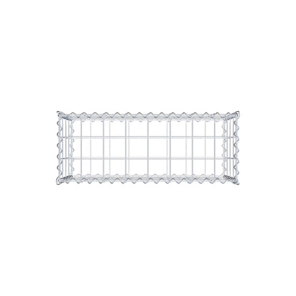 Gabion 80 cm x 40 cm x 30 cm (L x H x D), maskestørrelse 10 cm x 10 cm, spiral