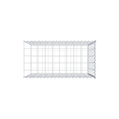 Grown-on gabion type 2 100 cm x 80 cm x 50 cm (L x H x D), mesh size 10 cm x 10 cm, spiral