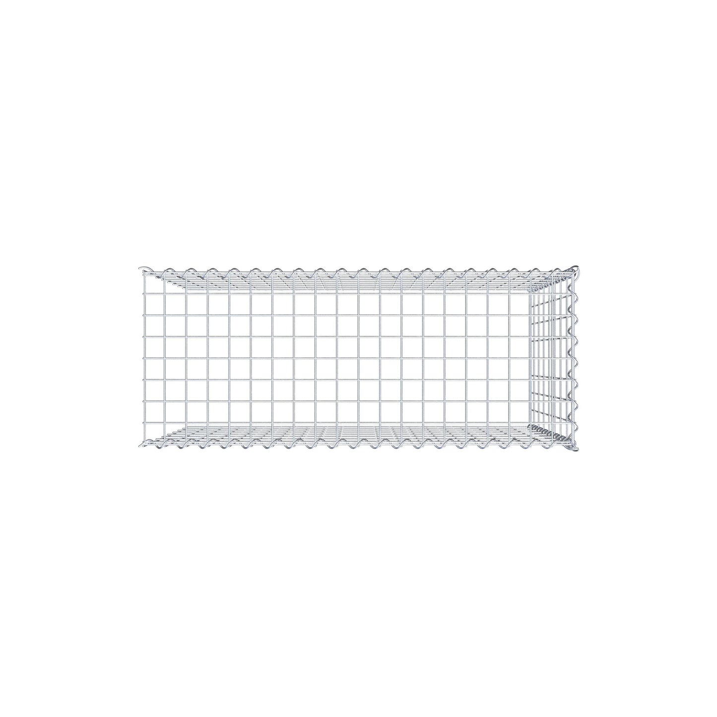 Anbaugabione Typ 4 100 cm x 80 cm x 40 cm (L x H x T), Maschenweite 5 cm x 10 cm, Spirale