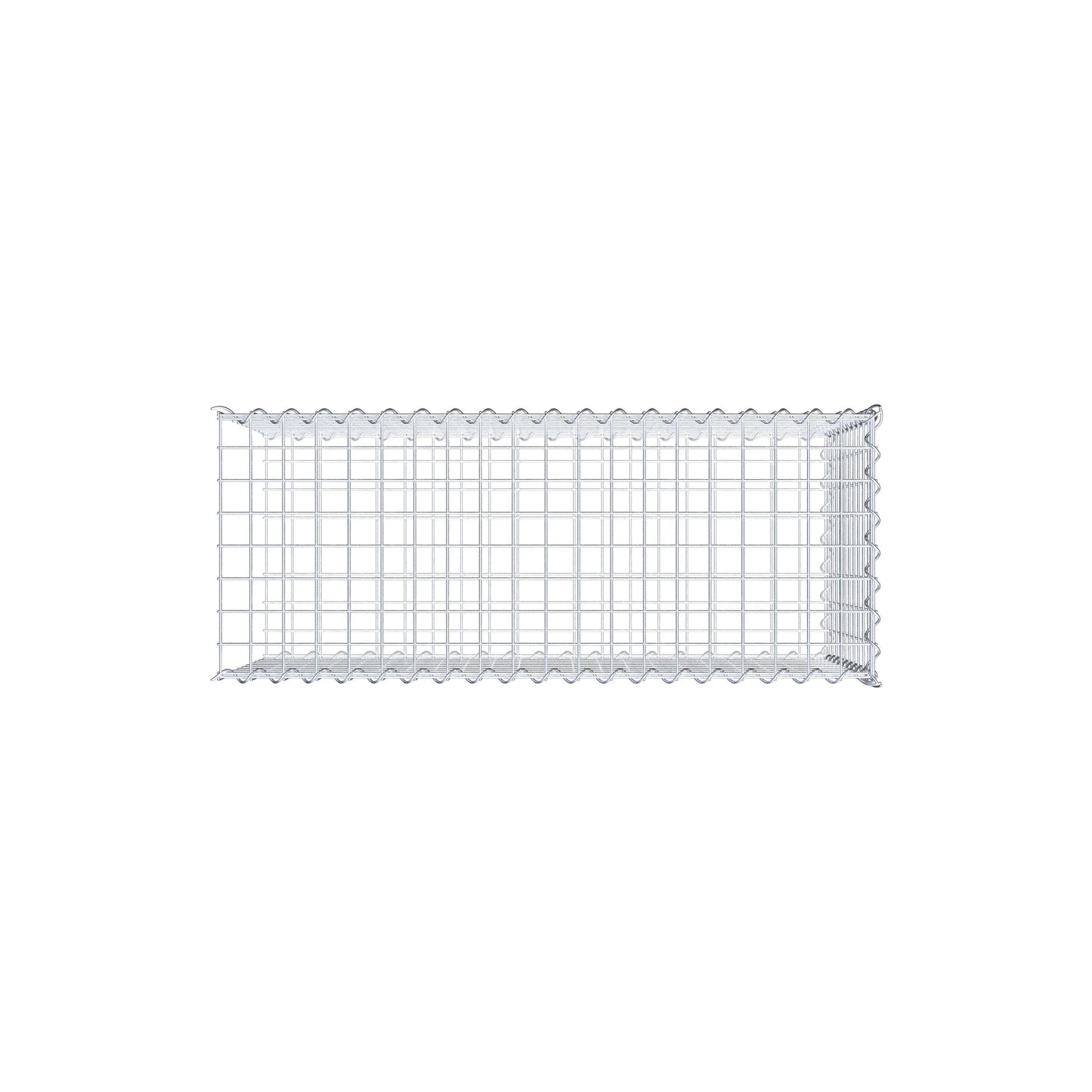 Gabião tipo 2 100 cm x 50 cm x 40 cm (C x A x P), malhagem 5 cm x 5 cm, espiral