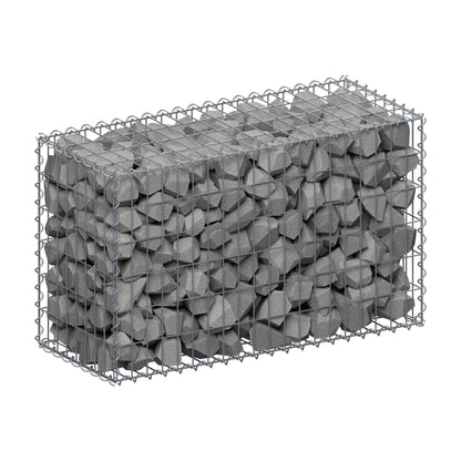 Gabione 100 cm x 60 cm x 40 cm (L x H x T), Maschenweite 5 cm x 10 cm, Spirale