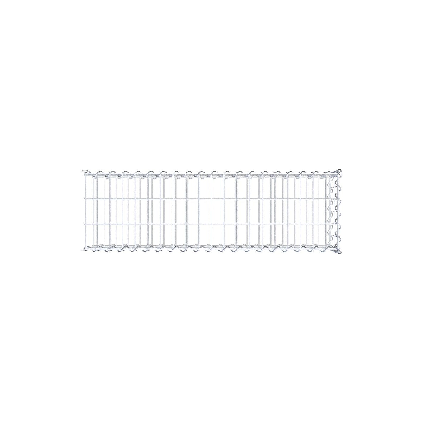 Gavión complementario tipo 2 100 cm x 20 cm x 30 cm (L x A x P), malla 5 cm x 10 cm, espiral