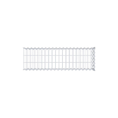 Gavión complementario tipo 2 100 cm x 20 cm x 30 cm (L x A x P), malla 5 cm x 10 cm, espiral