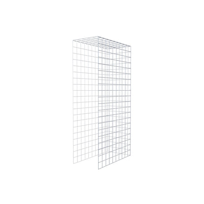 Fourche rapportée type 4 200 cm x 100 cm x 50 cm (L x H x P), mailles 10 cm x 10 cm, anneau en C