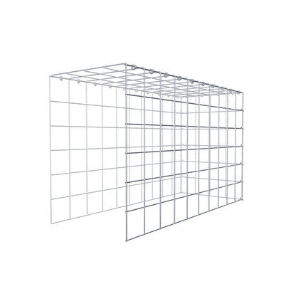 Gavión complementario de tipo 4 100 cm x 60 cm x 40 cm (L x A x P), malla 10 cm x 10 cm, anillo en C