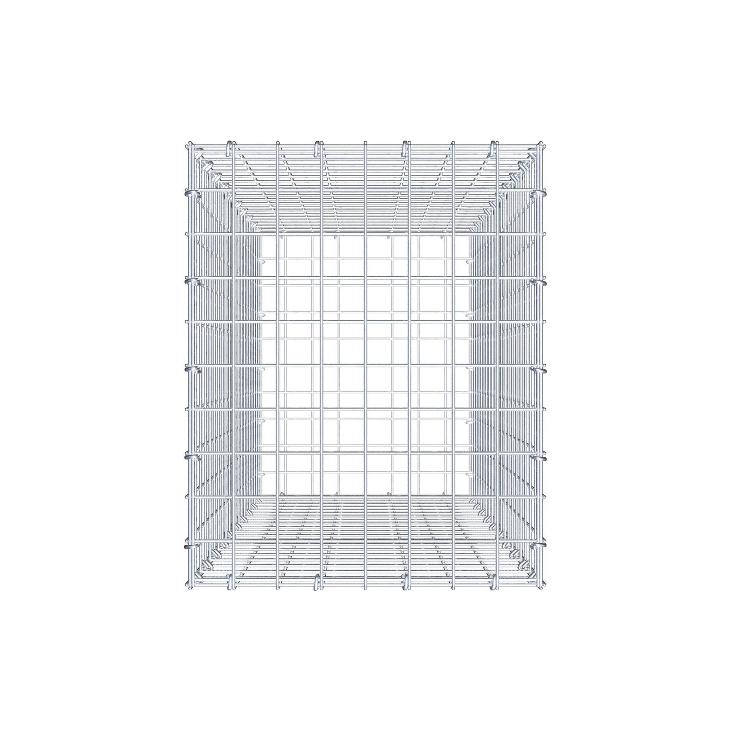 Gabione 100 cm x 40 cm x 50 cm (L x H x T), Maschenweite 5 cm x 5 cm, C-Ring