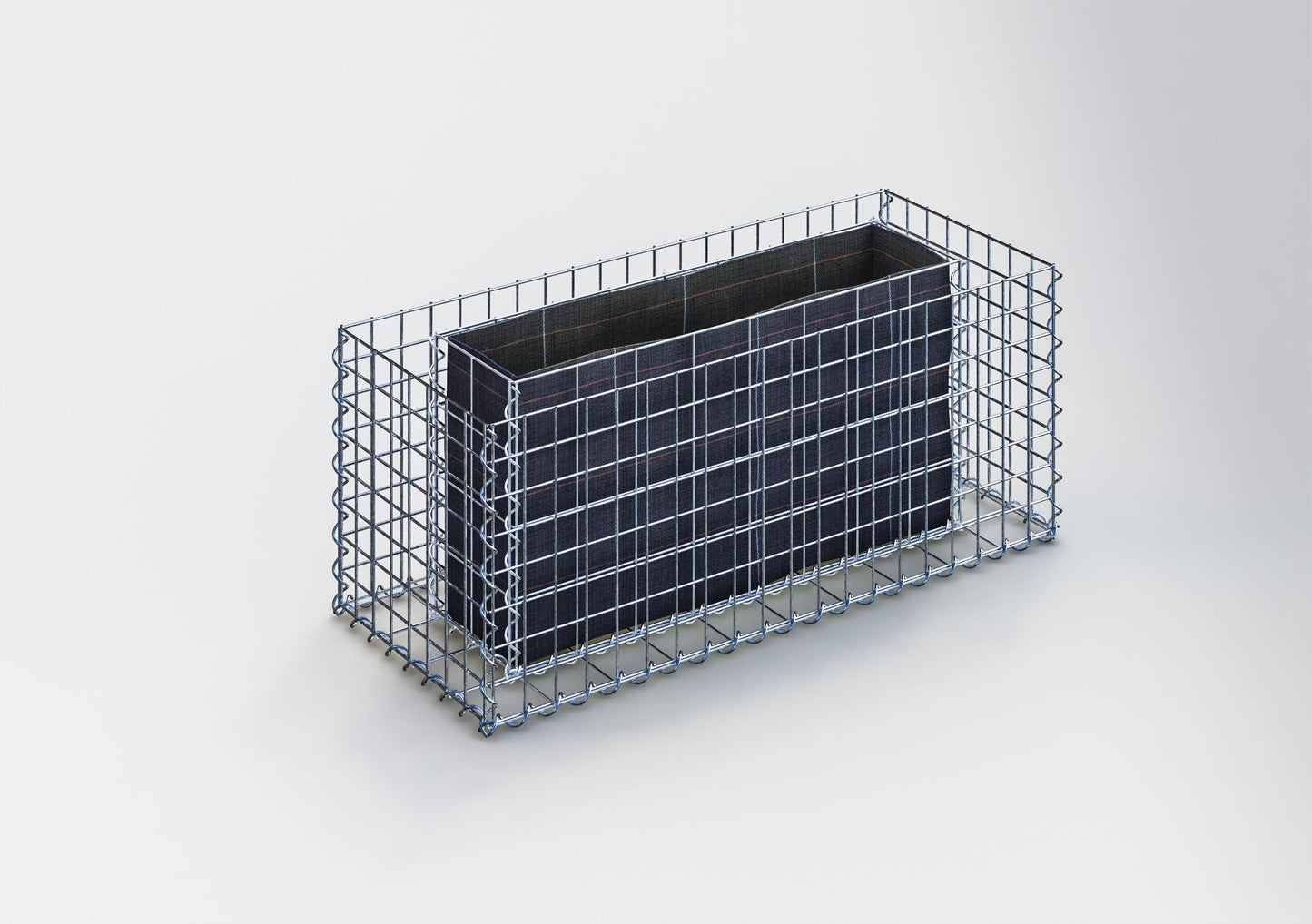 Højbed firkantet 100 cm x 40 cm x 40 cm (L x H x D), maskestørrelse 5 x 5 cm, vægtykkelse 10 cm