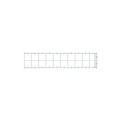 Typ 4 påbyggnadsgabion 100 cm x 20 cm x 20 cm (L x H x D), maskstorlek 10 cm x 10 cm, C-ring