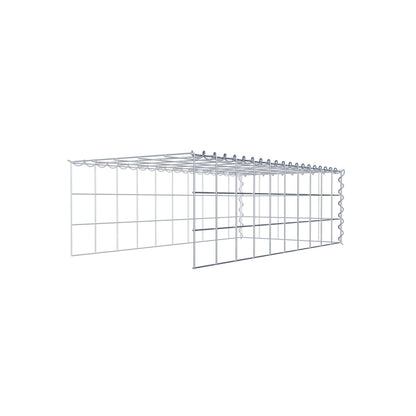 Extra gabion typ 4 100 cm x 30 cm x 50 cm (L x H x D), maskstorlek 10 cm x 10 cm, spiral