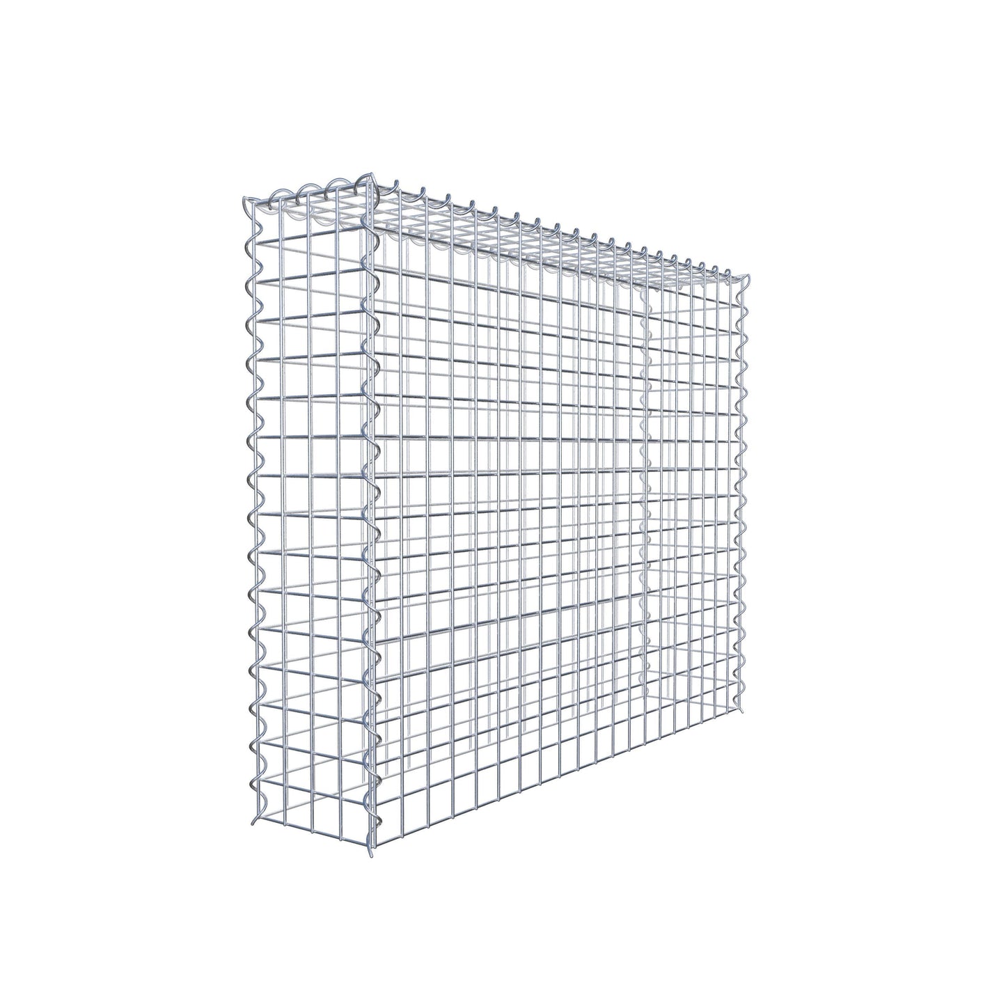 Gabbione aggiuntivo tipo 3 100 cm x 80 cm x 20 cm (L x H x P), dimensione maglia 5 cm x 5 cm, a spirale