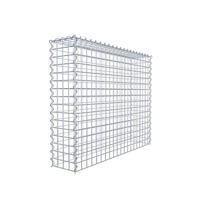Gabbione aggiuntivo tipo 3 100 cm x 80 cm x 20 cm (L x H x P), dimensione maglia 5 cm x 5 cm, a spirale