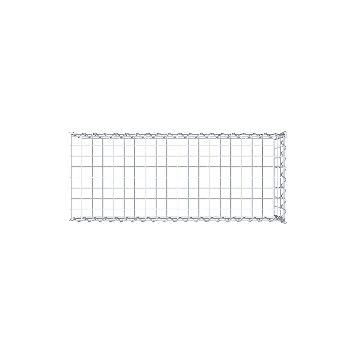 Anbaugabione Typ 4 100 cm x 30 cm x 40 cm (L x H x T), Maschenweite 5 cm x 10 cm, Spirale