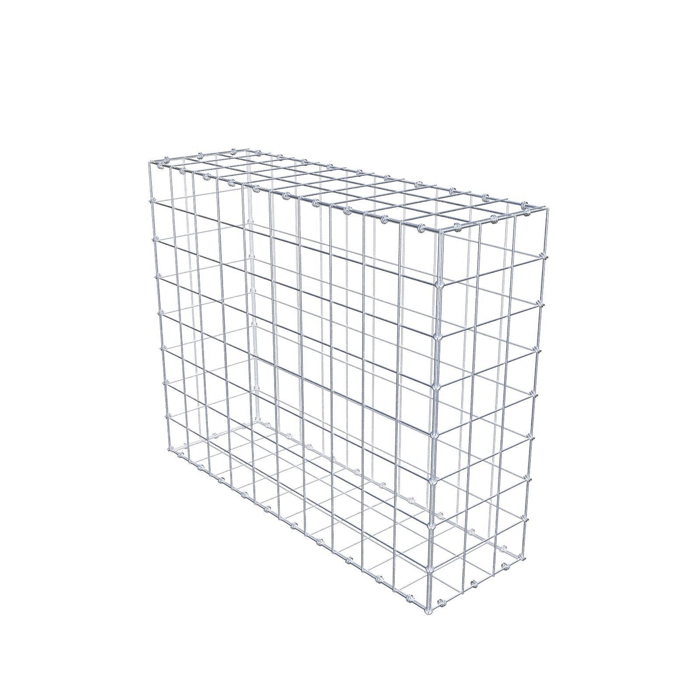 Gabione 100 cm x 80 cm x 30 cm (L x H x T), Maschenweite 10 x 10 cm, Spiralring