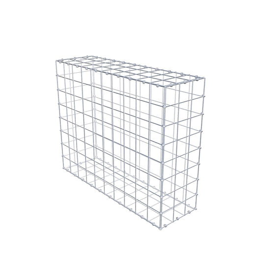 Gabion 100 cm x 80 cm x 30 cm (L x H x D), maskstorlek 10 x 10 cm, spiralring