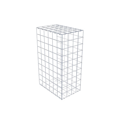 Gavión complementario de tipo 2 100 cm x 60 cm x 40 cm (L x A x P), malla 10 cm x 10 cm, anillo en C