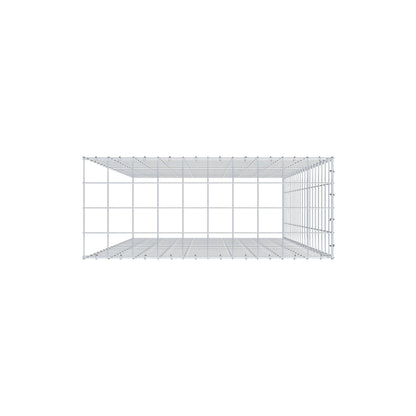 Monteret gabion type 4 200 cm x 100 cm x 40 cm (L x H x D), maskestørrelse 10 cm x 10 cm, C-ring
