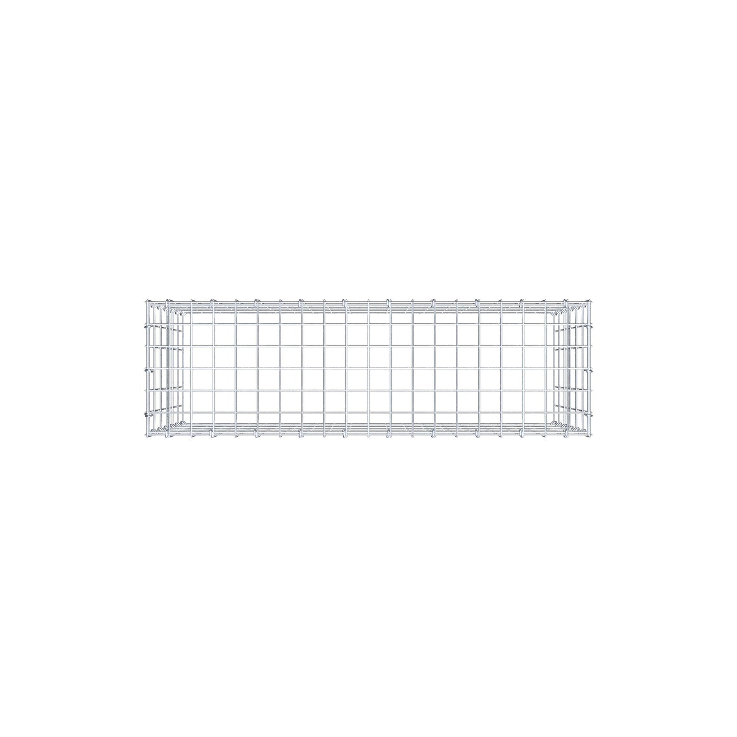 Monteret gabion type 3 100 cm x 60 cm x 30 cm (L x H x D), maskestørrelse 5 cm x 10 cm, C-ring
