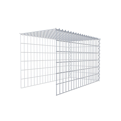 Opvokset gabion type 4 100 cm x 60 cm x 50 cm (L x H x D), maskestørrelse 5 cm x 10 cm, spiral