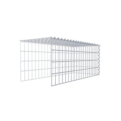 Gabion rapporté type 4 100 cm x 40 cm x 40 cm (L x H x P), mailles 5 cm x 10 cm, spirale