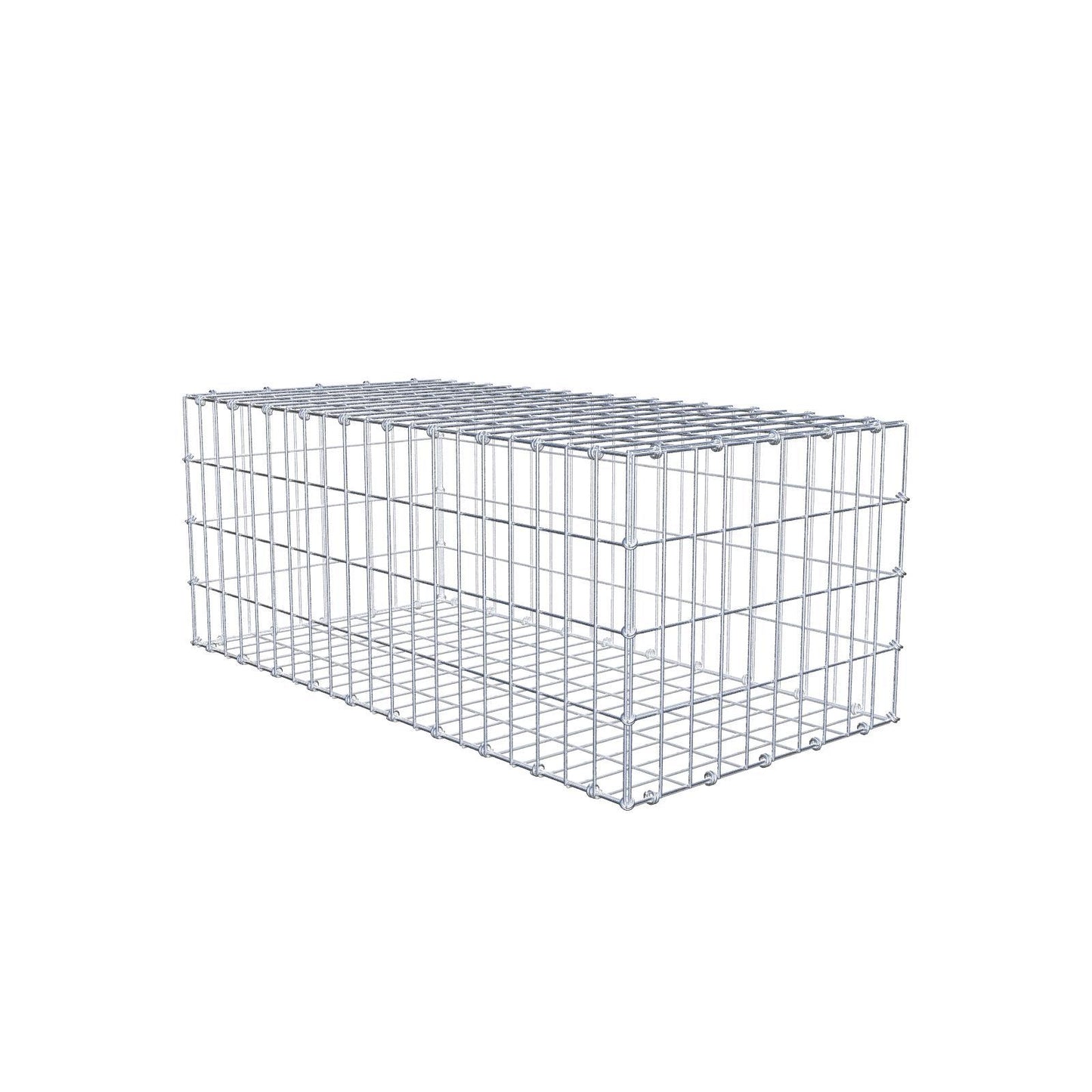 Gabion 100 cm x 40 cm x 50 cm (L x H x D), maskstorlek 5 x 10 cm, spiralring