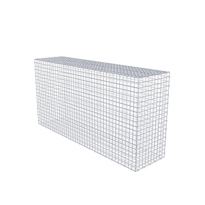 Gabião 200 cm x 100 cm x 50 cm (C x A x P), malhagem 5 x 5 cm, anel espiral