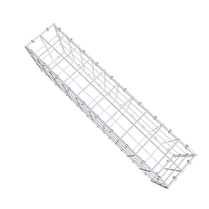 Gabion 100 cm x 30 cm x 20 cm (L x H x D), maskstorlek 10 x 10 cm, spiralring