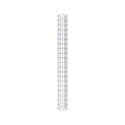 Gabionpelare kvadrat 17 cm x 17 cm, 200 cm höjd, MW 5 cm x 10 cm