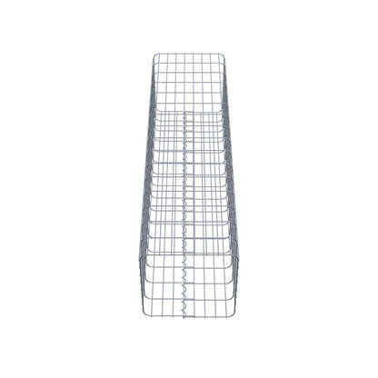 Colonna di gabbioni, angolare 42 cm x 42 cm, alta 160 cm, MW 5 cm x 10 cm