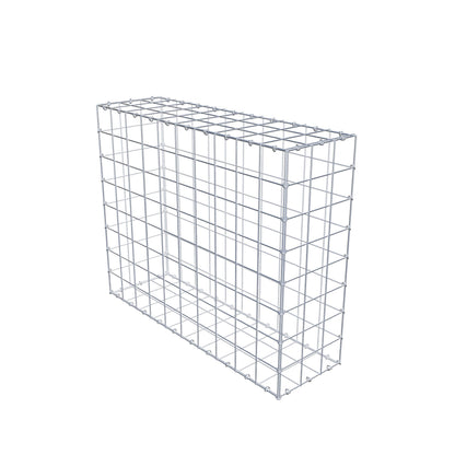Gabion 100 cm x 80 cm x 30 cm (L x H x D), maskestørrelse 10 cm x 10 cm, C-ring