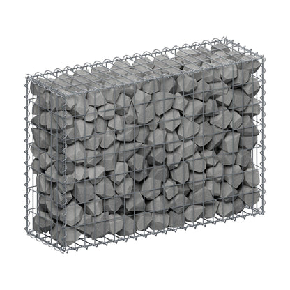 Gabião 100 cm x 70 cm x 30 cm (C x A x P), malhagem 5 cm x 10 cm, espiral