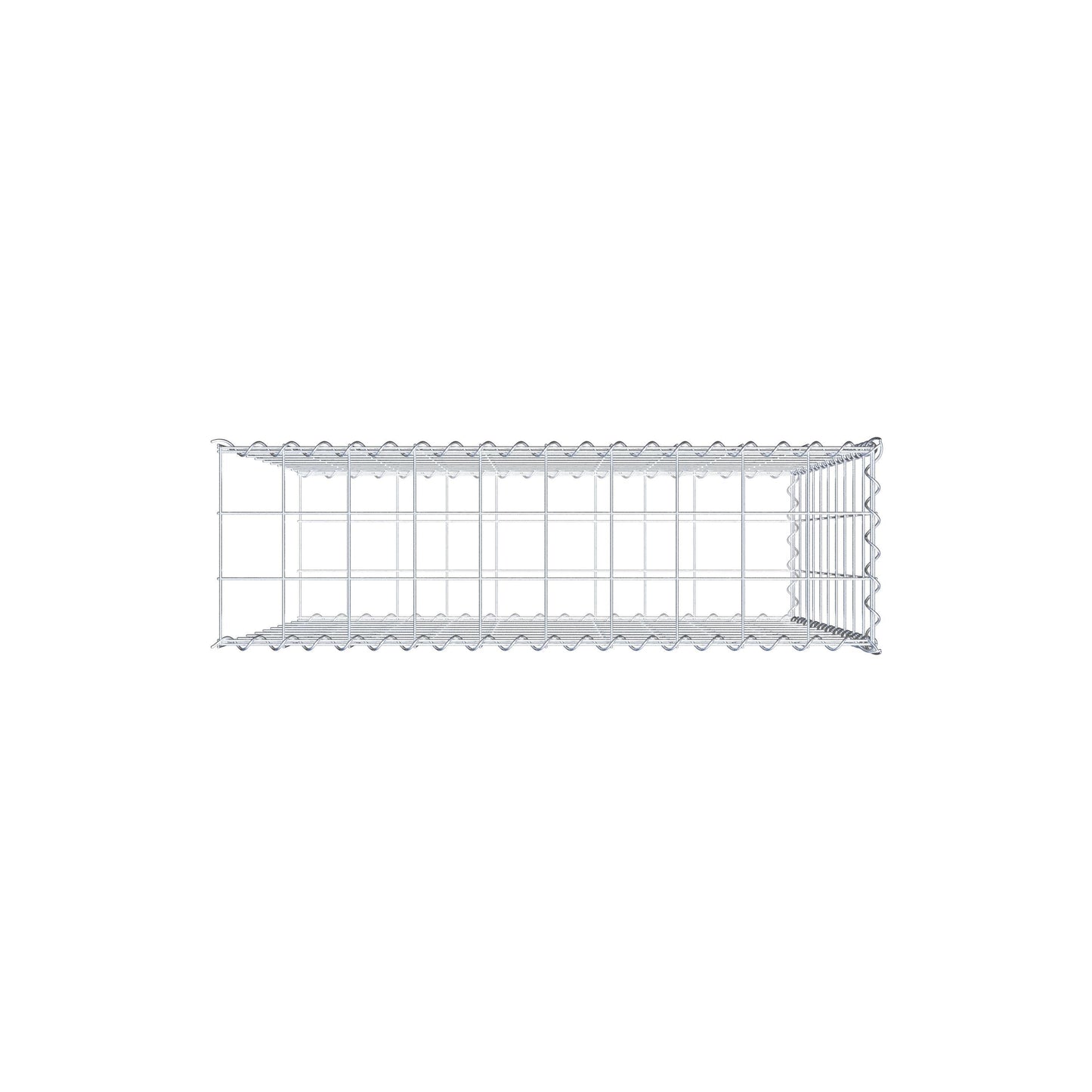 Extra gabion typ 2 100 cm x 100 cm x 30 cm (L x H x D), maskstorlek 10 cm x 10 cm, spiral