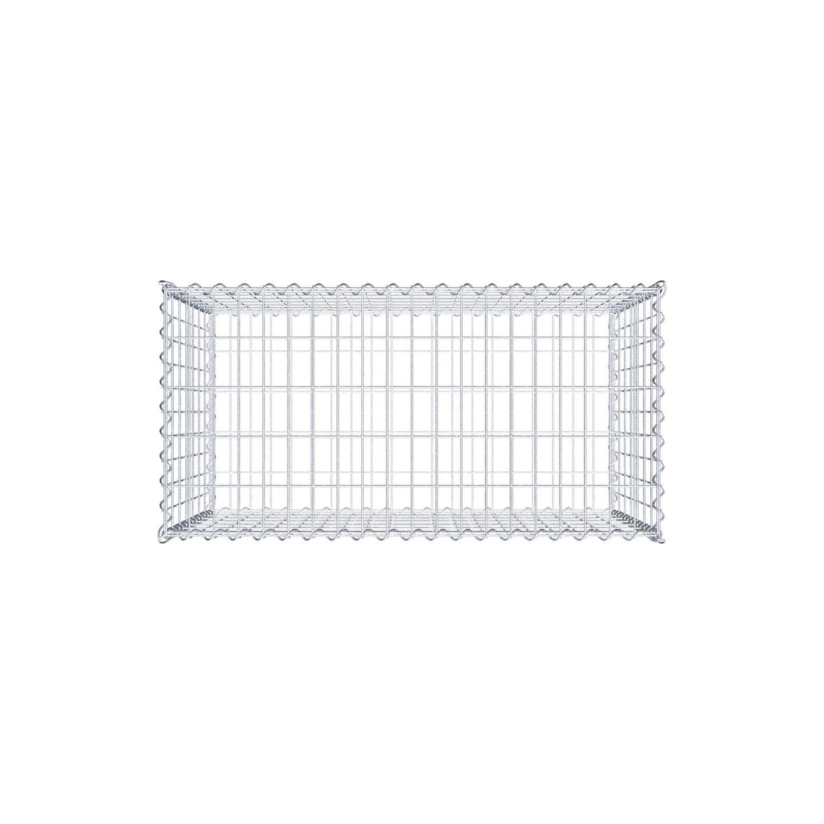Gabion 100 cm x 70 cm x 50 cm (L x H x D), mesh size 5 cm x 10 cm, spiral