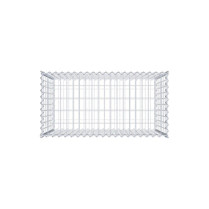 Gabion 100 cm x 70 cm x 50 cm (L x H x D), mesh size 5 cm x 10 cm, spiral