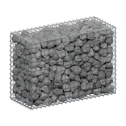 Gabion 100 cm x 70 cm x 40 cm (L x H x D), maskestørrelse 5 cm x 5 cm, spiral