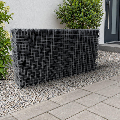 Gabion 200 cm x 100 cm x 30 cm (L x H x D), maskstorlek 5 cm x 5 cm, spiral