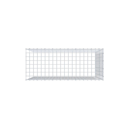 Gavión adicional tipo 4 100 cm x 80 cm x 40 cm (L x A x P), malla 5 cm x 5 cm, anillo en C