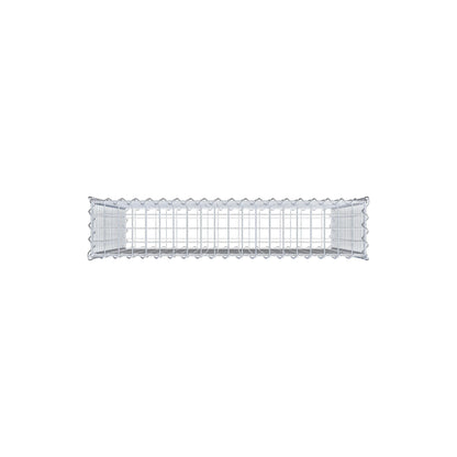 Gabion 100 cm x 100 cm x 20 cm (L x H x D), maskstorlek 5 cm x 5 cm, spiral