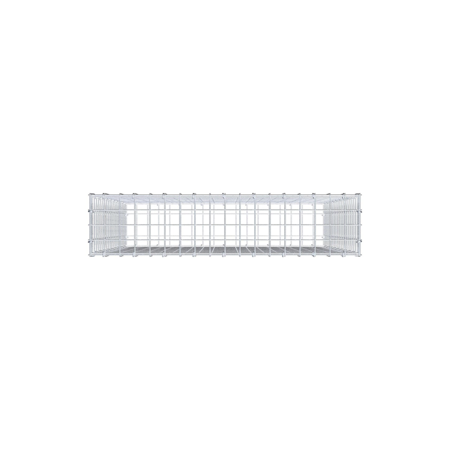 Gabion 100 cm x 90 cm x 20 cm (L x H x D), maskstorlek 5 cm x 5 cm, C-ring
