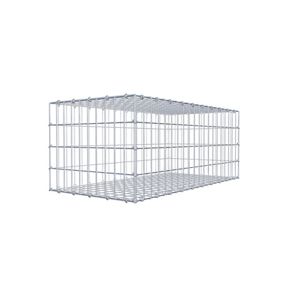 Schanskorf 100 cm x 40 cm x 50 cm (L x H x D), maaswijdte 5 cm x 10 cm, C-ring