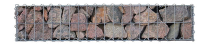 Gabione 100 cm x 20 cm x 30 cm (L x H x T), Maschenweite 5 cm x 10 cm, Spirale