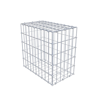 Gabione 50 cm x 50 cm x 30 cm (L x H x T), Maschenweite 5 x 10 cm, Spiralring
